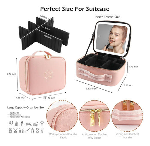 Cosmetiquero Espejo Luz LED