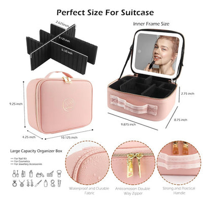 Cosmetiquero Espejo Luz LED