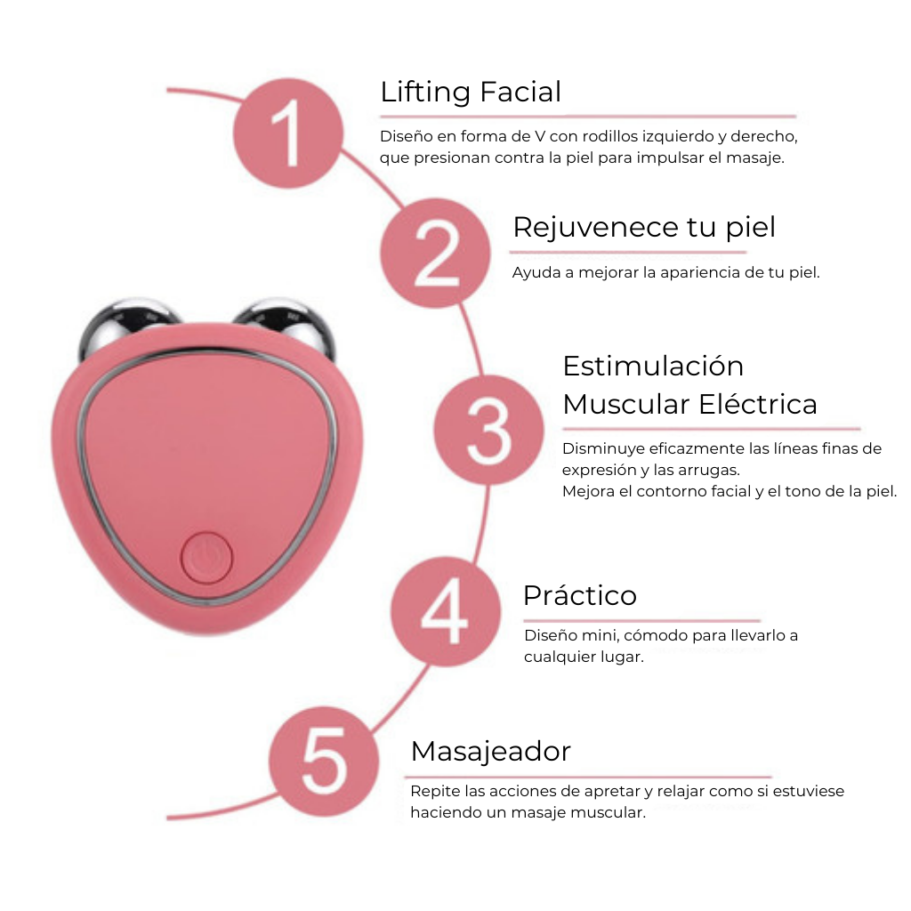 Masajeador Facial con Microcorriente SkinBeauty